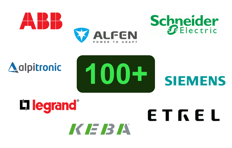 Des centaines de bornes compatibles
